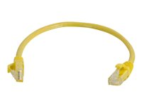 C2G Cat5e Booted Unshielded (UTP) Network Patch Cable - Patch-kabel - RJ-45 (hane) till RJ-45 (hane) - 2 m - UTP - CAT 5e - formpressad, hakfri, tvinnad - gul 83243