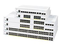 Cisco Business 350 Series 350-24FP-4G - Switch - L3 - Administrerad - 24 x 10/100/1000 (PoE+) + 4 x Gigabit SFP - rackmonterbar - PoE+ (370 W) - återanvänd CBS350-24FP4GUK-RF