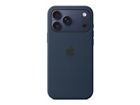 Apple - Baksidesskydd för mobiltelefon - MagSafe-kompatibilitet - silikon - midnatt - för iPhone 17 Pro Max MGFP4ZM/A