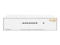 HPE Aruba Instant On 1430 8G Switch - Switch - ohanterad - 8 x 10/100/1000 - skrivbordsmodell, väggmonterbar - BTO R8R45A#ABB