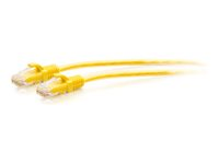 C2G 10ft (3m) Cat6a Snagless Unshielded (UTP) Slim Ethernet Network Patch Cable - Yellow - Patch-kabel - RJ-45 (hane) till RJ-45 (hane) - 3 m - 4.8 mm - UTP - CAT 6a - formpressad, hakfri - gul C2G30171