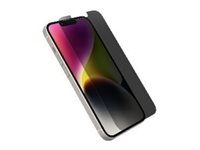 OtterBox Premium Pro - Skärmskydd för mobiltelefon - antimikrobiell - glas - med sekretessfilter - för Apple iPhone 13, 13 Pro, 14 77-97098