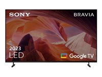 Sony Bravia Professional Displays FWD-75X80L - 75" Diagonal klass (74.5" visbar) - X80L Series LED-bakgrundsbelyst LCD-skärm - med TV-mottagare - digital skyltning - Smart TV - Google TV - 4K UHD (2160p) 3840 x 2160 - HDR - blinkande ram, Direct LED - svart FWD-75X80L/UK