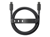 empower by PanzerGlass Racing - USB-kabel - USB-C (hane) till USB-C (hane) - USB 2.0 - 20 V - 3 A - 2 m - Snabbladdning upp till 60 W - space black EM94057