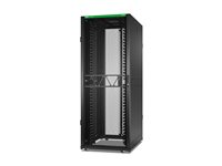 APC NetShelter SX - Rack skåp - 1991 H x 750 B x 1070 D mm, med sidor - golvstående - svart - 42U - 19" - TAA-kompatibel AR3140B2