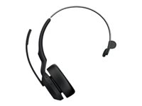 Jabra Evolve2 55 UC Mono - Headset - på örat - Bluetooth - trådlös - aktiv brusradering - USB-A - svart - Zoomcertifierad, Certifierad för Microsoft-teams, Cisco Webex Certified, Optimerad för UC, Alcatel-Lucent-certifierad, Avaya-certifierad, Unify-certifierad, MFi-certifierad, Google Meet-certifierad, Amazon Chime-certifierad, Google Fast Pair-certifierad 25599-889-999