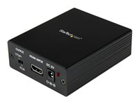 StarTech.com HDMI® to VGA Video Adapter Converter with Audio - HD to VGA Monitor 1920x1200 1080p - HDMI to VGA HD15 (HDMI2VGA) - Videokonverterare - HDMI - komponentvideo, VGA - svart HDMI2VGA