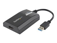 StarTech.com USB 3.0 till HDMI-adapter - DisplayLink-certifierad - 1080p (1920x1200) - USB Type-A till HDMI-skärmadapterkonverterare - Externt video- och grafikkort - Windows/Mac - Adapterkabel - USB typ A hane till HDMI hona - 16 cm - svart - 1920 x 1200 (WUXGA) stöd - för P/N: HDDVIMM3, HDMM12, HDMM15, HDMM1MP, HDMM2MP, HDMM3, HDMM3MP, HDMM50A, HDMM6, HDPMM50 USB32HDPRO