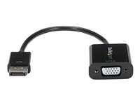 StarTech.com DisplayPort till VGA-adapter - Aktiv DP till VGA konverterare - 1080p Video - DP/DP++-källa till VGA-skärm Kabeladapter - DP till VGA adapterdongel digital till analog - DP 1.2 till VGA - Bildskärmsadapter - DisplayPort (hane) till HD-15 (VGA) (hona) - 10 cm - aktiv - svart - för P/N: DK31C3HDPD, DK31C3HDPDUE, DKM30CHDPD, DKM30CHDPDUE, SV231QDPU34K, TB32DP14 DP2VGA3
