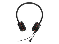 Jabra Evolve 30 II MS stereo - Headset - på örat - kabelansluten - USB-C, USB-A - ljudisolerande - Certifierad för Microsoft-teams 5399-823-369
