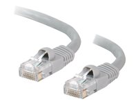 C2G Cat5e Booted Unshielded (UTP) Network Patch Cable - Patch-kabel - RJ-45 (hane) till RJ-45 (hane) - 2 m - UTP - CAT 5e - formpressad, hakfri, tvinnad - grå 83143