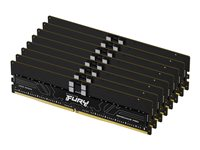 Kingston FURY Renegade Pro - DDR5 - sats - 128 GB: 8 x 16 GB - DIMM 288-pin - 4800 MHz / PC5-38400 - CL36 - 1.1 V - registrerad - on-die ECC KF548R36RBK8-128