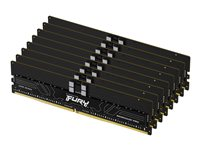 Kingston FURY Renegade Pro - DDR5 - sats - 128 GB: 8 x 16 GB - DIMM 288-pin - 5600 MHz / PC5-44800 - CL36 - 1.25 V - registrerad - on-die ECC - svart KF556R36RBK8-128