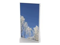 HI-ND - Monteringskomponent (frontskydd) - för platt panel - puderbelagd metall - vit, RAL 9003 - skärmstorlek: 55" - kiosk FC5500-0101-01