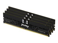 Kingston FURY Renegade Pro - DDR5 - sats - 128 GB: 4 x 32 GB - DIMM 288-pin - 5600 MHz / PC5-44800 - CL36 - 1.25 V - registrerad - on-die ECC - svart KF556R36RBK4-128