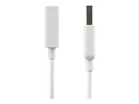 StarTech.com 1m White USB 2.0 Extension Cable Cord - A to A - USB Male to Female Cable - 1x USB A (M), 1x USB A (F) - White, 1 meter (USBEXTPAA1MW) - USB-förlängningskabel - USB (hona) till USB (hane) - USB 2.0 - 1 m - formpressad - vit - för P/N: MSDREADU2OTG, USBEXTPAA2MW, USBEXTPAA3MW, USBPAUB1MW, USBPAUB2MW, USBPAUB50CMW USBEXTPAA1MW