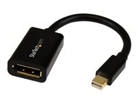StarTech.com 15 cm Mini DisplayPort till DisplayPort-videokabeladapter – M/F - DisplayPort-kabel - Mini DisplayPort (hane) till DisplayPort (hona) - 15.2 cm - svart - för P/N: CDP2DP141MB, CDP2DP146B, CDP2DPMM1MB, CDP2DPMM6B, DISPLPORT15L, DISPLPORT3L MDP2DPMF6IN