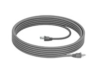 Logitech Cat5e Kit - Patch-kabel - RJ-45 (hane) till RJ-45 (hane) - 7 m - SF/UTP - CAT 5e - grafit 952-000073