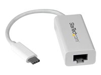 StarTech.com USB-C till Gigabit-nätverksadapter - USB 3.1 Gen 1 (5 Gbps) - vit - Nätverksadapter - USB-C - Gigabit Ethernet - vit US1GC30W