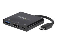 StarTech.com USB-C to HDMI Adapter - 4K 30Hz - Thunderbolt 3 Compatible - with Power Delivery (USB PD) - USB C Adapter Converter (CDP2HDUACP) - dockningsstation - USB-C / Thunderbolt 3 - HDMI CDP2HDUACP