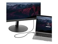 StarTech.com 1m (3.3ft) Thunderbolt 3 Cable, 20Gbps, 100W PD, 4K Video, Thunderbolt-Certified, Compatible w/ TB4/USB 3.2/DisplayPort - Thunderbolt-kabel - 24 pin USB-C (hane) till 24 pin USB-C (hane) - Thunderbolt 3 / USB / DisplayPort - 1 m - svart - för P/N: CDP2HDUACP, CDP2HDUACPW, PEXUSB321C TBLT3MM1M