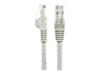 StarTech.com 15m LSZH CAT6 Ethernet Cable, 10 Gigabit Snagless RJ45 100W PoE Network Patch Cord with Strain Relief, CAT 6 10GbE UTP, Grey, Individually Tested/ETL, Low Smoke Zero Halogen - Category 6 - 24AWG - Patch-kabel - RJ-45 (hane) till RJ-45 (hane) - 15 m - 6 mm - UTP - CAT 6 - hakfri - grå N6LPATCH15MGR