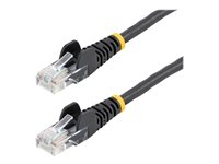StarTech.com Cat5e patchkabel med hakfria RJ45-kontakter - 5 m, svart - Patch-kabel - RJ-45 (hane) till RJ-45 (hane) - 5 m - UTP - CAT 5e - hakfri - svart 45PAT5MBK