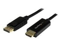StarTech.com DisplayPort till HDMI-konverterarkabel - 5 m - 4K - Adapterkabel - DisplayPort hane till HDMI hane - 5 m - stöd för 4K DP2HDMM5MB