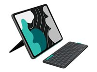 Logitech Flip Folio - Tangentbord och foliefodral - full size - trådlös - Bluetooth 5.1 LE - QWERTY - nordiskt (danska/finska/norska/svenska) - grafit - för Apple 13-inch iPad Air (M2, M3); 13-inch iPad Pro (M4, M5) 920-013386