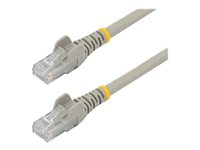 StarTech.com Cat6-patchkabel med hakfria RJ45-kontakter ? 0,5 m, grå - Patch-kabel - RJ-45 (hane) till RJ-45 (hane) - 50 cm - UTP - CAT 6 - hakfri - grå N6PATC50CMGR