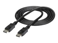 StarTech.com 5 m lång DisplayPort 1.2-kabel med lås M/M - DisplayPort 4k - DisplayPort-kabel - DisplayPort (hane) till DisplayPort (hane) - 5 m - sprintlåsning - svart DISPL5M