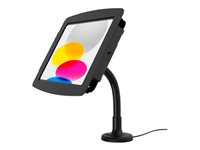 Compulocks iPad Air 10.9" (4-5th Gen) Space Enclosure Flex Arm Mount - Monteringssats (hölje, flexible arm mount) - för surfplatta - stativ - låsbar - aluminiumhölje - svart - skärmstorlek: 10.9" - väggmonterbar, monterbar på ytor, bänkskiva - för Apple 10.9-inch iPad Air (4:e generation, 5:e generation) 159B109IPDSB