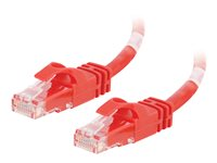 C2G Cat6 Booted Unshielded (UTP) Network Patch Cable - Patch-kabel - RJ-45 (hane) till RJ-45 (hane) - 3 m - UTP - CAT 6 - formpressad, hakfri, tvinnad - röd 83449