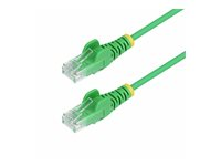 StarTech.com 3m Green Slim CAT6 Ethernet Cable, Snagless, 28AWG, LSZH - Patch-kabel - RJ-45 (hane) till RJ-45 (hane) - 3 m - 3.6 mm - UTP - CAT 5/5e/6 - IEEE 802.3bt - halogenfri, hakfri - grön N6PAT300CMGNS