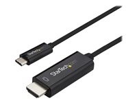 StarTech.com 1m USB-C till HDMI-kabel - 4K vid 60Hz - Svart - Adapterkabel - 24 pin USB-C hane till HDMI hane - 1 m - svart - 4K60Hz (3840 x 2160) stöd - för P/N: TB4CDOCK CDP2HD1MBNL