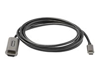 StarTech.com USB-C till HDMI-kabel 4K 60 Hz på 2 m med HDR10 - Ultra HD USB Type-C till 4K HDMI 2.0b-videokabeladapter - USB-C till HDMI HDR-skärm/skärmsadapter - DP 1.4 Alt Mode HBR3 - Adapterkabel - 24 pin USB-C hane till HDMI hane - 2 m - svart - stöd för 4K, aktiv CDP2HDMM2MH