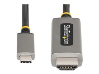 StarTech.com 3ft (1m) USB-C to HDMI Adapter Cable, 8K 60Hz, 4K 144Hz, HDR10, USB Type-C to HDMI 2.1 Video Converter Cable, USB-C DP Alt Mode/USB4/Thunderbolt 3/4 Compatible - USB-C Laptop to HDMI Monitor (134B-USBC-HDMI211M) - Adapterkabel - 24 pin USB-C hane till HDMI hane - 1 m - rymdgrå - 8K60Hz stöd, 4K144Hz stöd 134B-USBC-HDMI211M