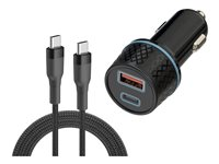Insmat MOBIS Series - Strömadapter för bil - 12 Watt - 2.4 A (24 pin USB-C) 520-9720