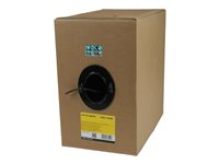 StarTech.com 1000 ft Bulk Roll of Black CMR Cat5e Solid UTP Riser Cable - Cat 5e Riser Cable - Cat.5e CMR Ethernet Cable - 24 AWG - Black (WIR5ECMRBK) - Bulkkabel - 304.9 m - UTP - CAT 5e - stigare, fast - svart WIR5ECMRBK