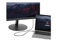 StarTech.com 2m (6.6ft) Thunderbolt 3 Cable, 20Gbps, 100W PD, 4K Video, Thunderbolt-Certified, Compatible w/ TB4/USB 3.2/DisplayPort - Thunderbolt-kabel - 24 pin USB-C (hane) till 24 pin USB-C (hane) - Thunderbolt 3 / USB / DisplayPort - 2 m - svart - för P/N: CDP2HDUACP, CDP2HDUACPW, MST30C2DPPD TBLT3MM2M