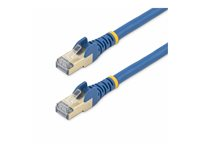 StarTech.com 1,5 m CAT6a-patchkabel - Skyddad (STP) - 100% kopparledning - Hakfria kontakter - Blå - Patch-kabel - RJ-45 (hane) till RJ-45 (hane) - 1.5 m - STP - CAT 6a - formpressad, hakfri - blå 6ASPAT150CMBL