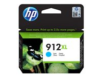 HP 912XL - 8.5 ml - Lång livslängd - cyan - original - bläckpatron - för Officejet 80XX; Officejet Pro 80XX 3YL81AE#301