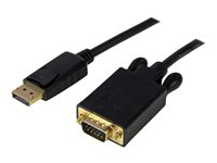 StarTech.com 6ft DisplayPort to VGA Cable - 1920 x 1200 - Active DP to VGA Adapter - DP to VGA Monitor Cable (DP2VGAMM6B) - DisplayPort-kabel - DisplayPort (hane) till HD-15 (VGA) (hane) - 1.83 m - sprintlåsning - svart DP2VGAMM6B