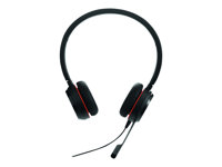 Jabra Evolve 30 II UC stereo - Headset - på örat - kabelansluten - USB-C, USB-A - ljudisolerande - Alcatel-Lucent-certifierad, Avaya-certifierad, Certifierad för Microsoft-teams, Cisco Certified, Unify-certifierad 5399-829-369